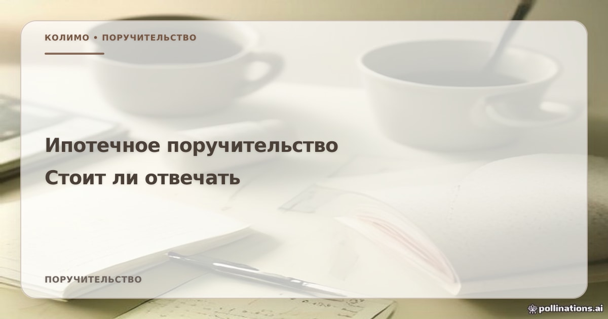 Иллюстрация к статье «Ипотечное поручительство: стоит ли брать на себя»