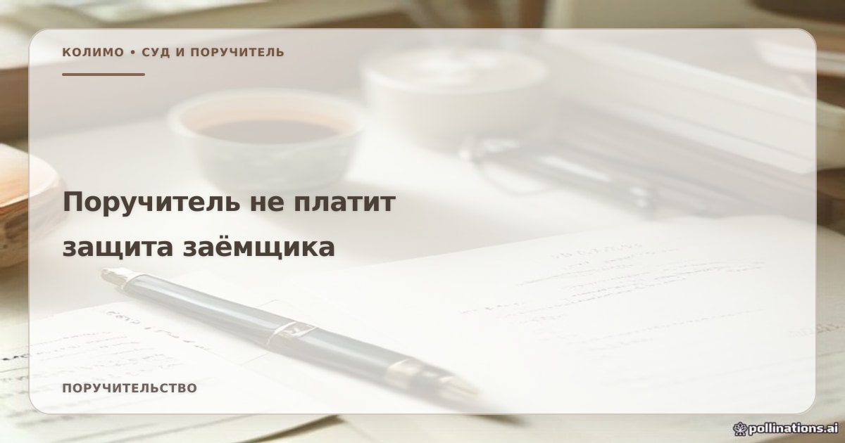 Иллюстрация к статье «Поручитель отказался платить: как заёмщик защищает себя в суде»