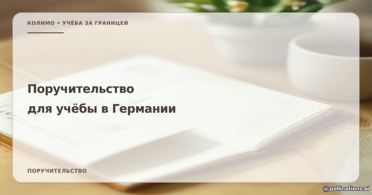 Иллюстрация к статье «Поручительство для обучения в Германии: документы и требования»