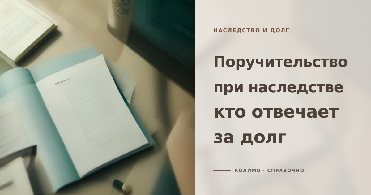 Иллюстрация к статье «Поручительство при наследстве: кто отвечает за долг»