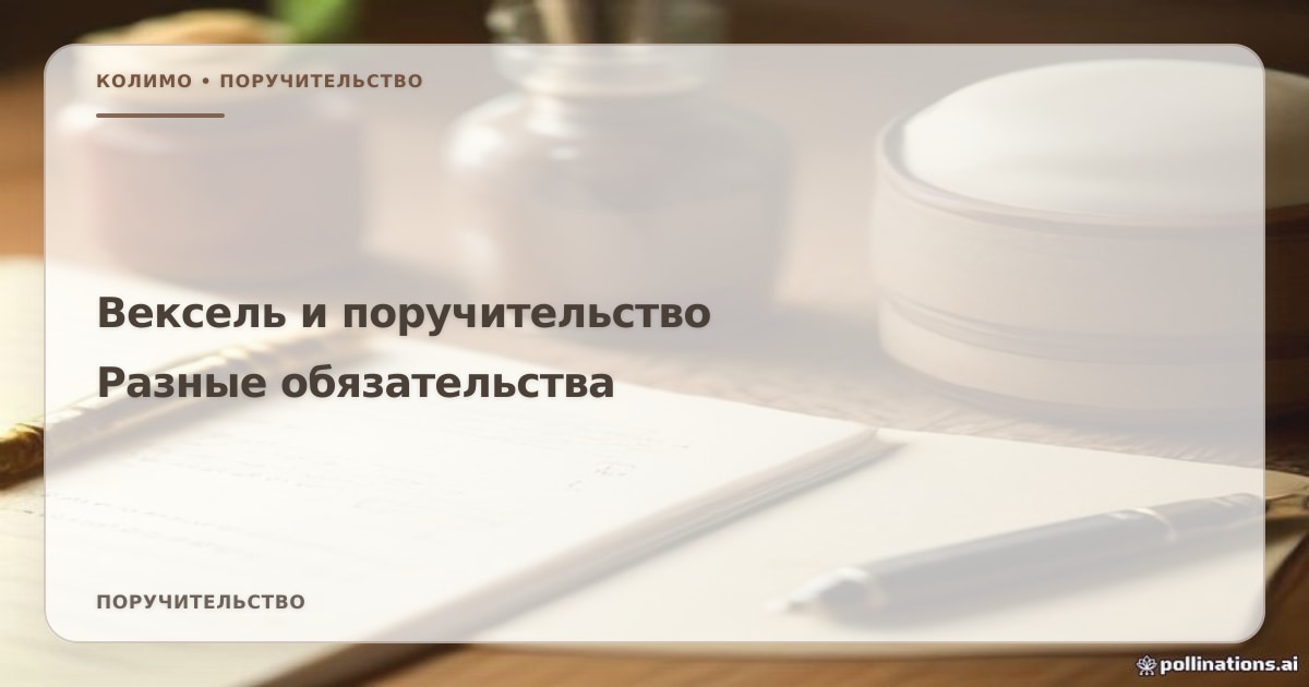 Иллюстрация к статье «Вексель и поручительство: в чём разница обязанностей»